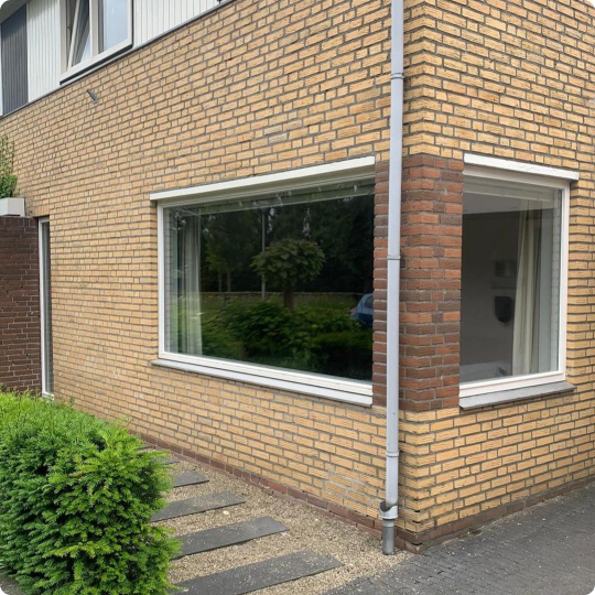 Ramen, zij aanzicht huis